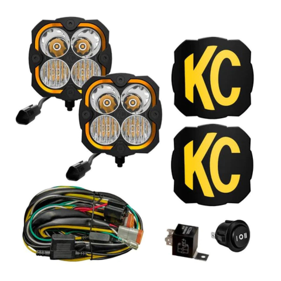 KC HiLites - FLEX ERA® 4 - 2-Light System - 80W Combo Beam