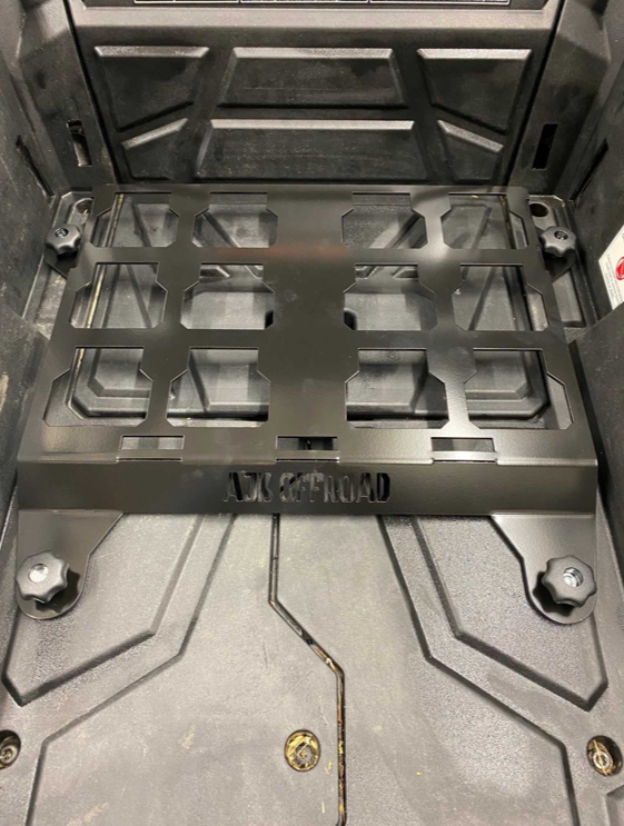 POLARIS RZR Packout Mount Short by AJK Offroad Installed with no packs