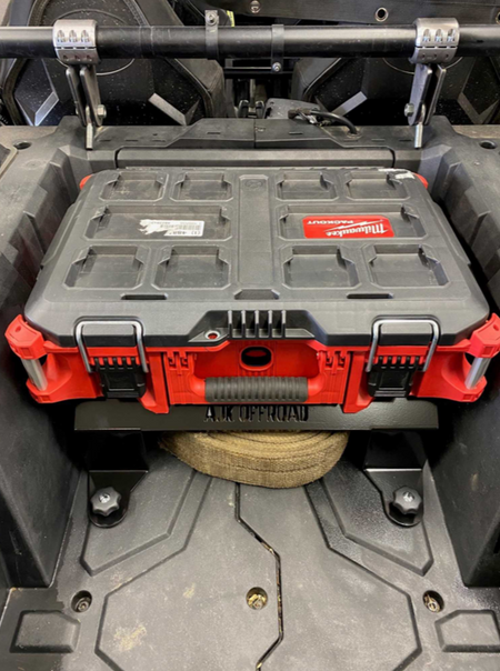 Polaris RZR Packout Mount Tall by AJK Offroad With One Kit Installed