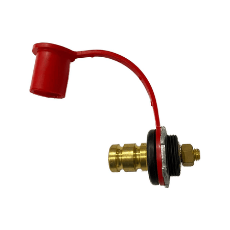 Battery Terminal Relocation Kit by AJK Offroad  red part