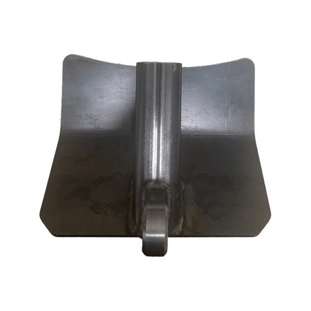 Hitch Skid with Recovery Point Short AJK Offroad Straight on Close Up in Gray