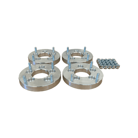 Polaris Pro R / Turbo R / Xpedition Wheel Spacers / Adapters by AJK Offroad Top Angle View