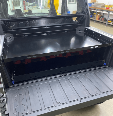 Polaris Xpedition Bed Drawer by AJK Offroad with Top Accessories