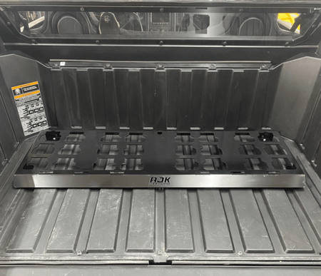 Polaris Xpedition Packout Mount by AJK Offroad with no kits installed, front wide view