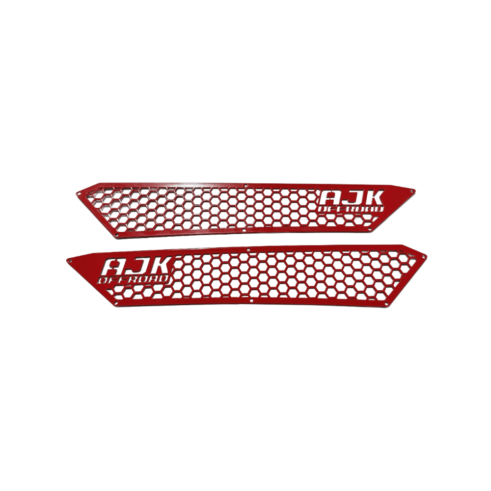 Polaris RZR XP Vent Cover 2024 model year  AJK Offroad Indy Red