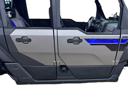 Polaris Xpedition Rock Sliders by AJK Offroad Full View of 4-Door Vehicle