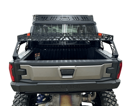 Polaris Xpedition Short Headache Rack 3/4 Rack by AJK by Offroad Back Eye Level View
