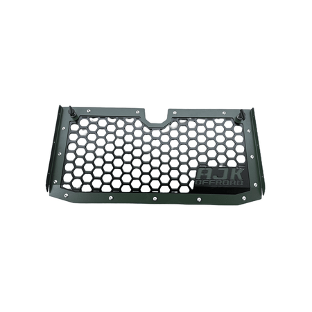 Polaris Xpedition Grill by AJK Offroad Far Front View of Green Grill