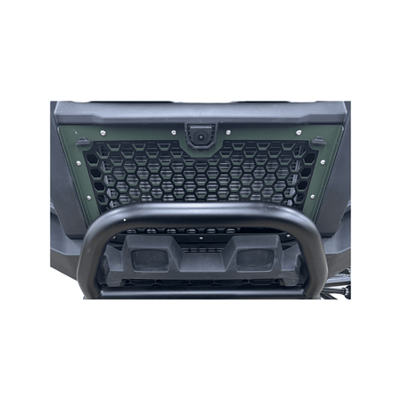 Polaris Xpedition Grill by AJK Offroad Close Up of Green Colored Grille Front View