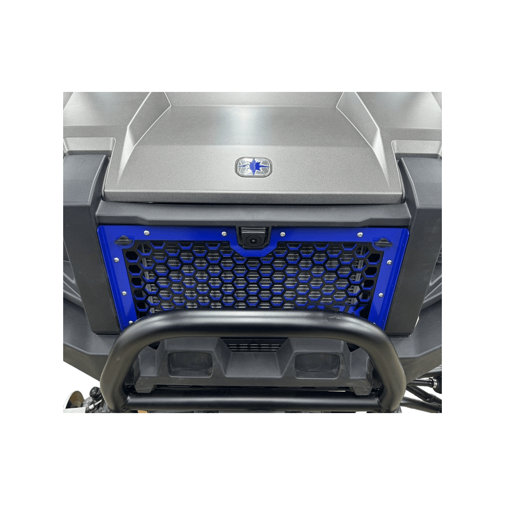 Polaris Xpedition Grill by AJK Offroad of Blue Grill Close Up of Front
