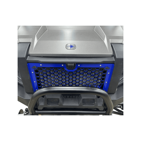 Polaris Xpedition Grill by AJK Offroad of Blue Grill Close Up of Front