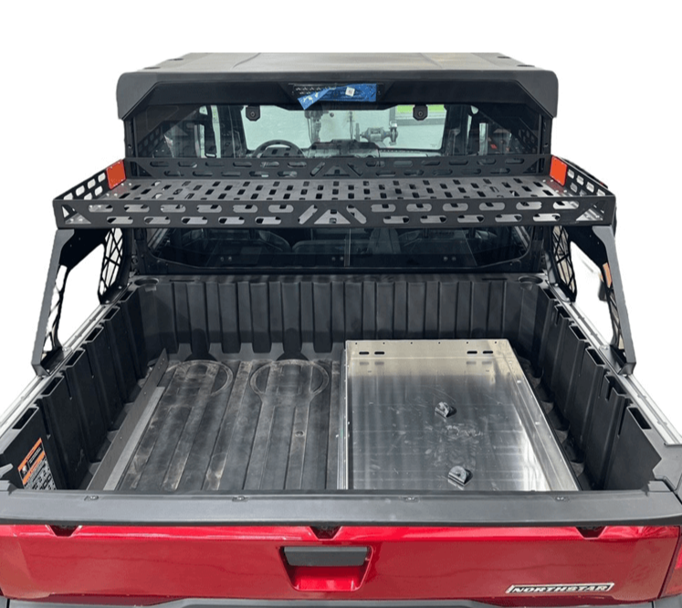 Polaris Ranger 1500XD Short Headache Rack 3/4 Rack by AJK Offroad Back View