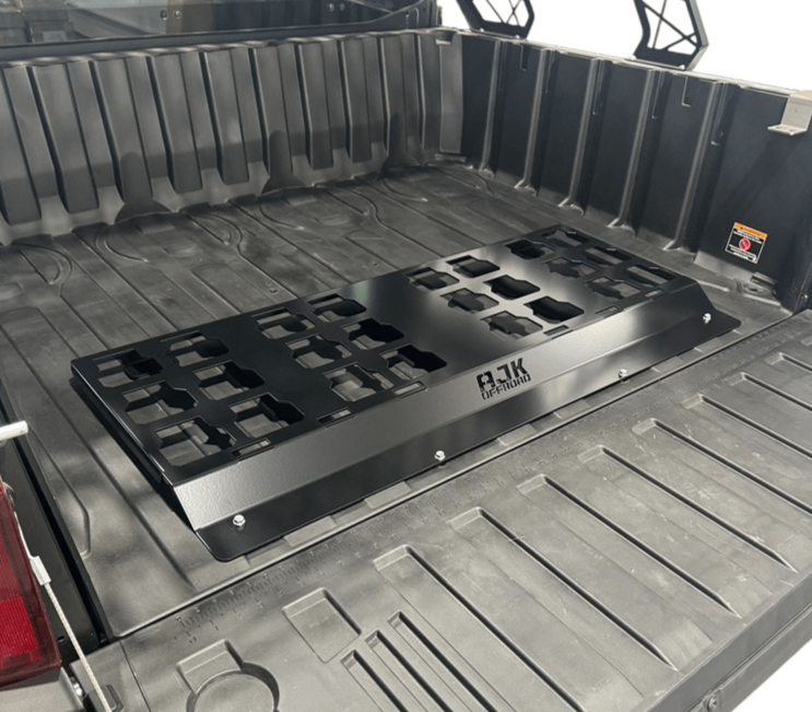 Polaris Ranger 1500XD Rear Packout Mount Installed but Empty Left Side View