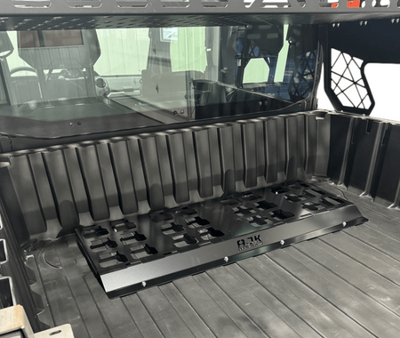 Polaris Ranger 1500XD Front Packout Mount Installed In Bed Side View
