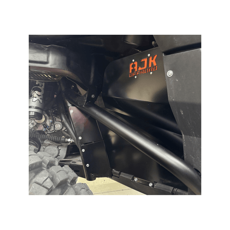 Polaris Xpedition Rear Mud Guards by AJK Offroad Installed Side Close Up