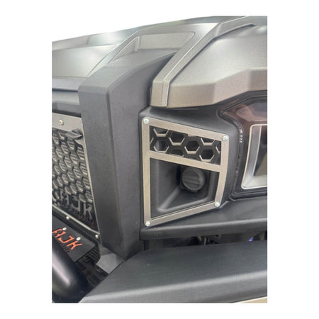 Polaris Xpedition Grill by AJK Offroad Close Up on Installed Grill