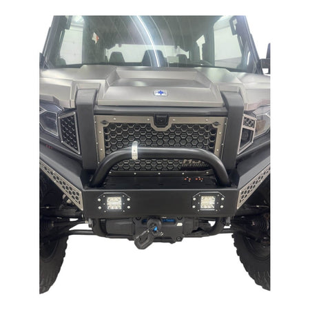 Polaris Xpedition Grill by AJK Offroad Installed in Heavy Metal