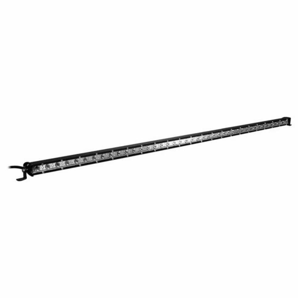Ultra Slim Single Row 44.25" Light Bar by AJK Offroad Wide View from Left Angle