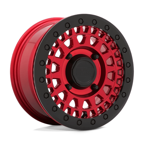 Black Rhino UTV Parker UTV Beadlock — Candy Red w/ Black Bead Ring