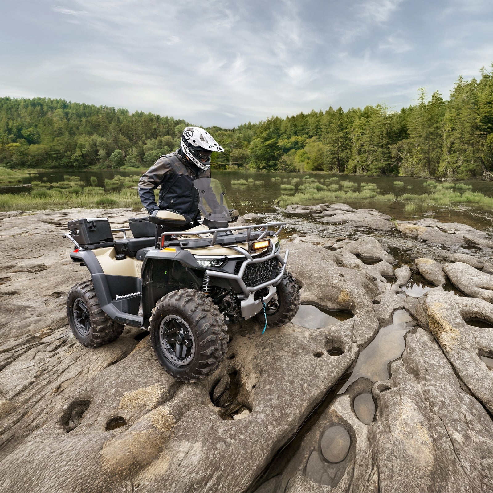 2024 CFMOTO CFORCE 1000 HO OVERLAND EPS 2UP - Sandstone Brown - 001580