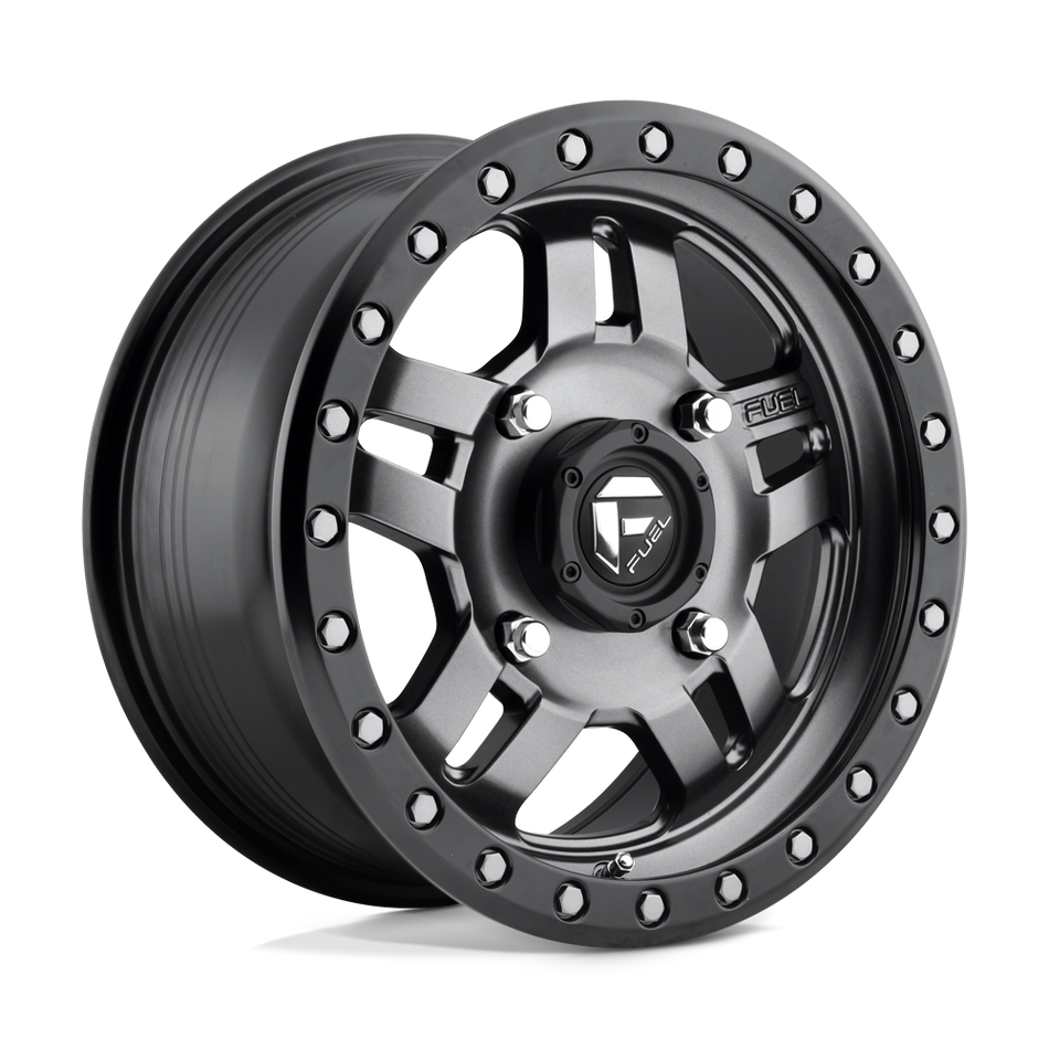 Fuel UTV Anza UTV (D557) — Matte Gunmetal Black Bead Ring