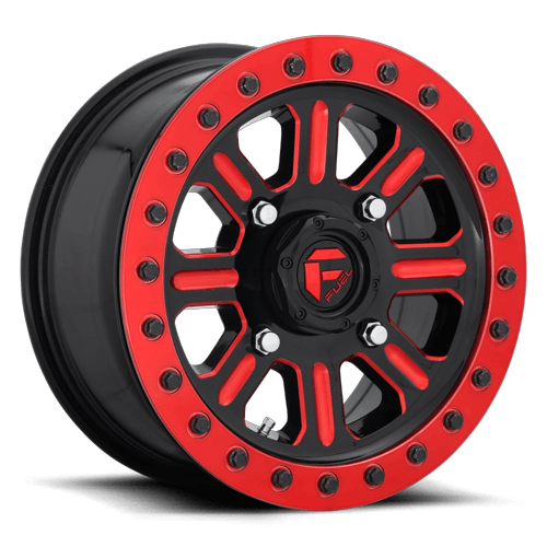 Fuel UTV Hardline UTV Beadlock (D911) — Gloss Black Red Tinted Clear