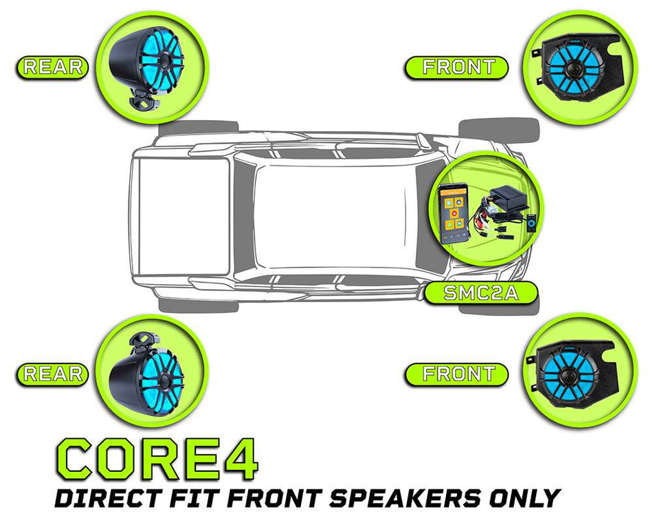 Memphis Can-Am Maverick X3 CORE 4 Audio Kit