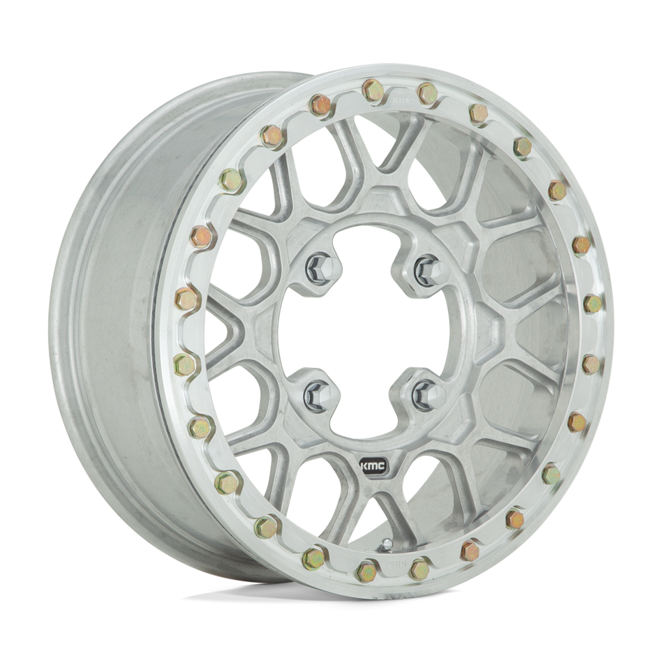 KMC Powersports Grenade Forged UTV Beadl (KS435) — Raw Machined Forged