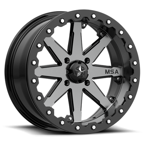 MSA Offroad Wheels Lok UTV Beadlock (M21) — Charcoal Tint