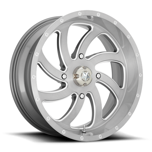 MSA Offroad Wheels Switch UTV (M36) — Brushed Titanium