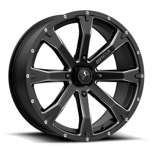 MSA Offroad Wheels Bounty UTV (M42) — Satin Black Milled