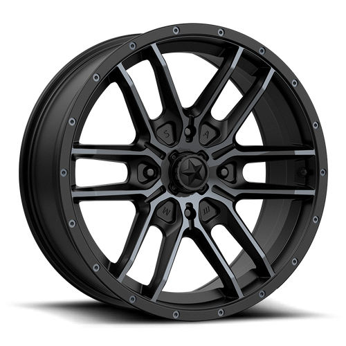 MSA Offroad Wheels Fang UTV (M43) — Satin Black w/ Titanium Tint