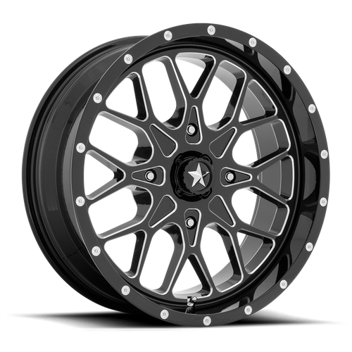 MSA Offroad Wheels Portal UTV (M45) — Gloss Black Milled