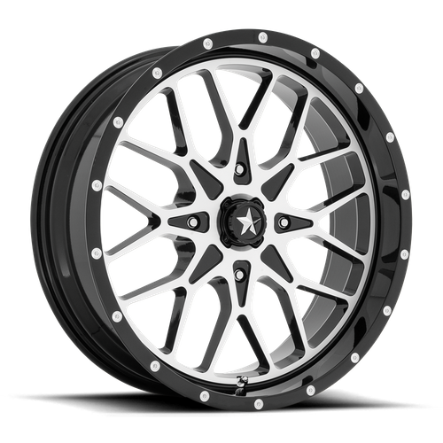 MSA Offroad Wheels Portal UTV (M45) — Gloss Black Machined