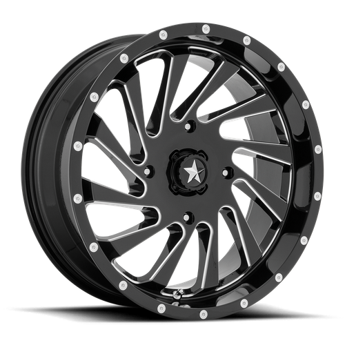 MSA Offroad Wheels Blade UTV (M46) — Gloss Black Milled