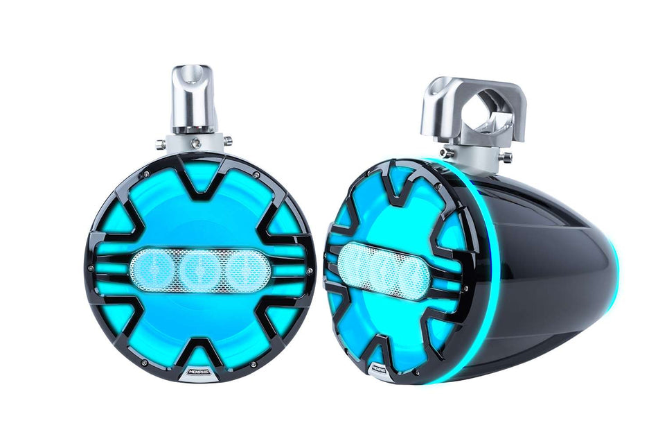 Memphis 8" Marine Tower Pair with ATAC Black