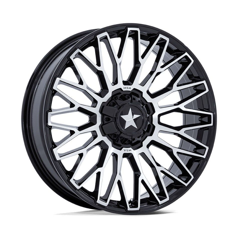 MSA Offroad Wheels Clubber UTV (M50) — Gloss Black Machined