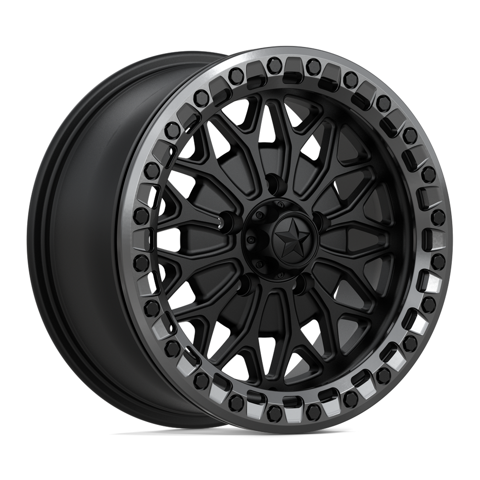 MSA Offroad Wheels Bolo UTV Beadlock (MA53) — Matte Black w/ Gl-Gunmetal Rg