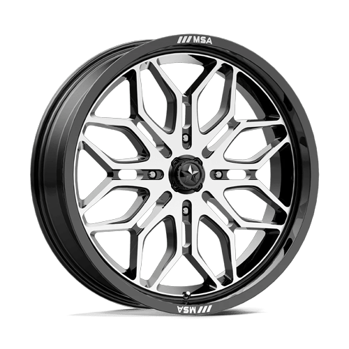 MSA Offroad Wheels Sniper UTV (M47) — Gloss Black Machined