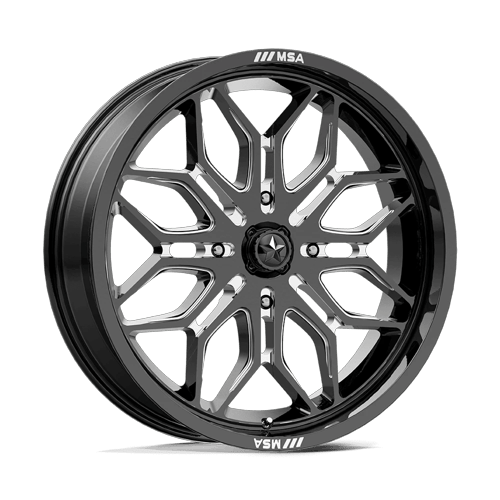 MSA Offroad Wheels Sniper UTV (M47) — Gloss Black Milled