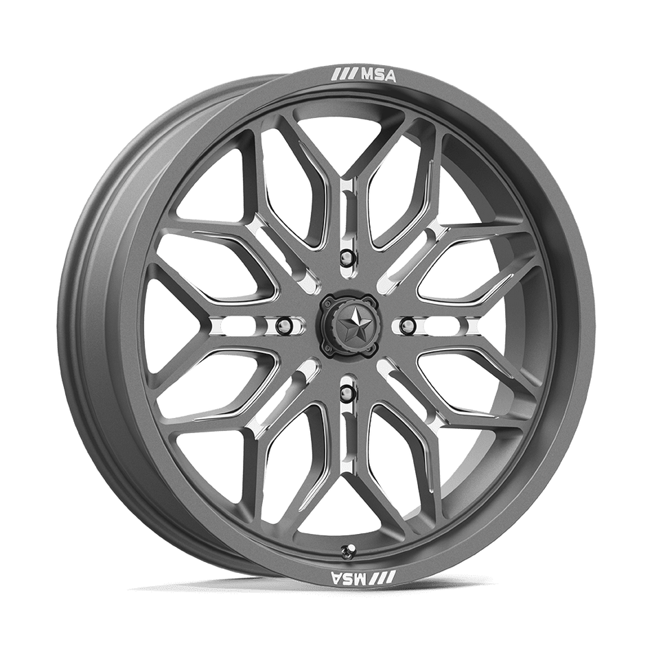 MSA Offroad Wheels Sniper UTV (M47) — Gunmetal Milled