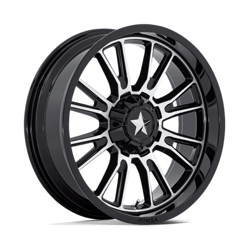 MSA Offroad Wheels Thunderlips UTV (M51) — Gloss Black Machined