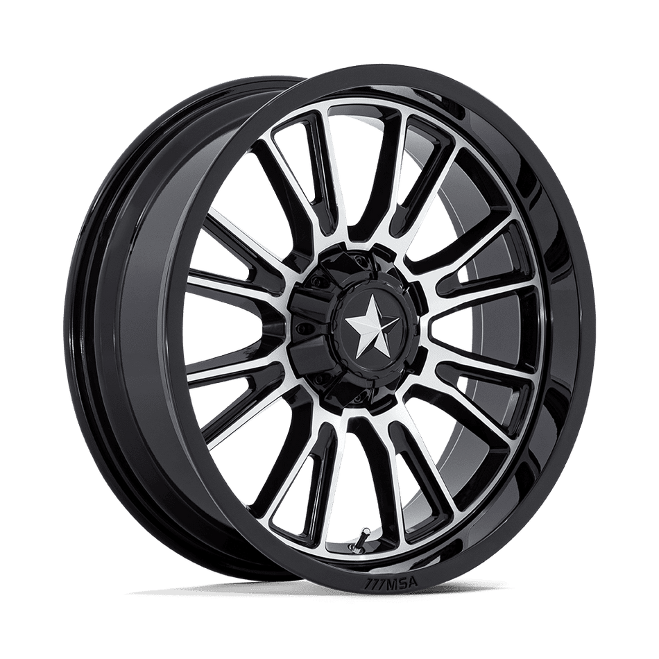 MSA Offroad Wheels Thunderlips UTV (M51) — Gloss Black Machined