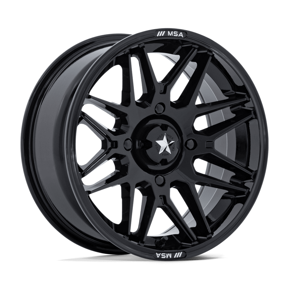 MSA Offroad Wheels Radar UTV (M52) — Gloss Black