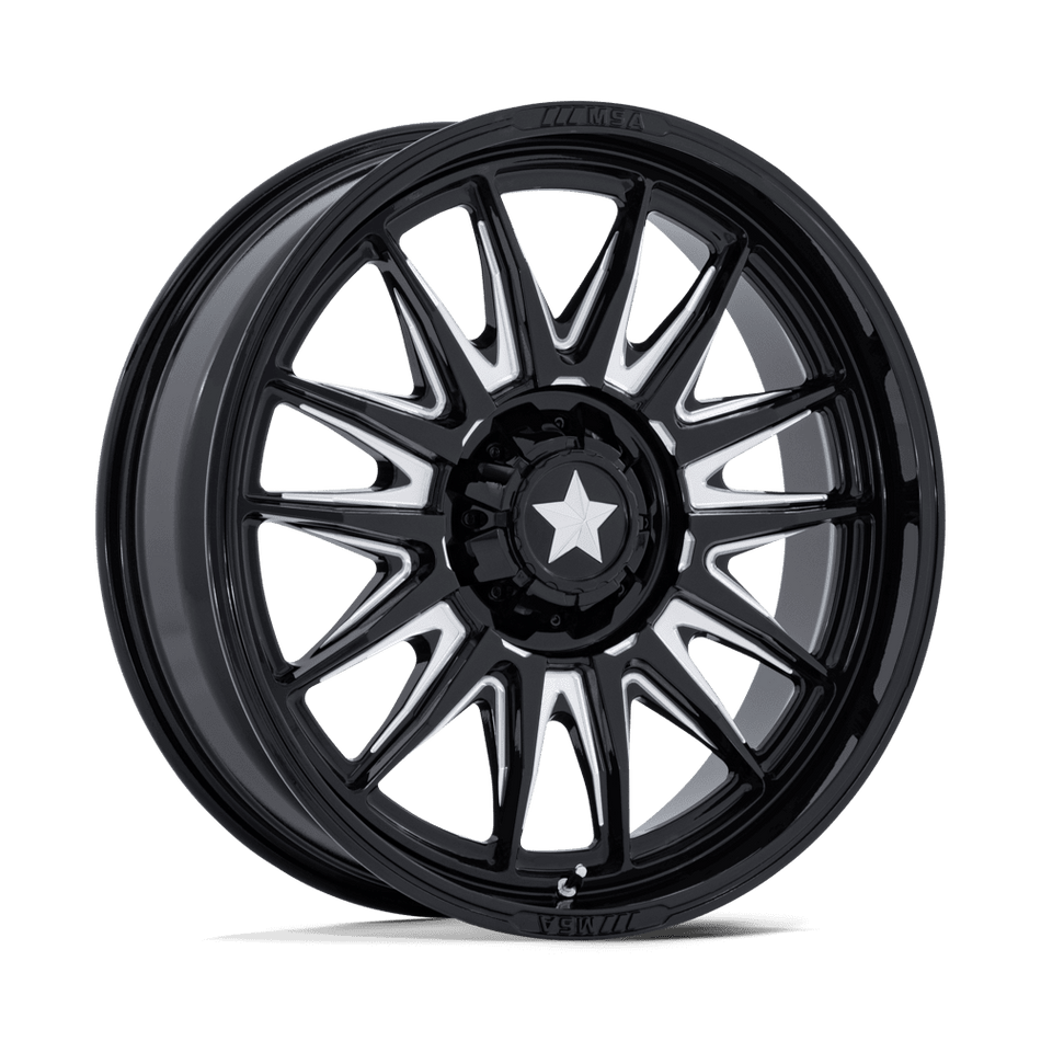 MSA Offroad Wheels Commander UTV (M55) — Gloss Black Milled
