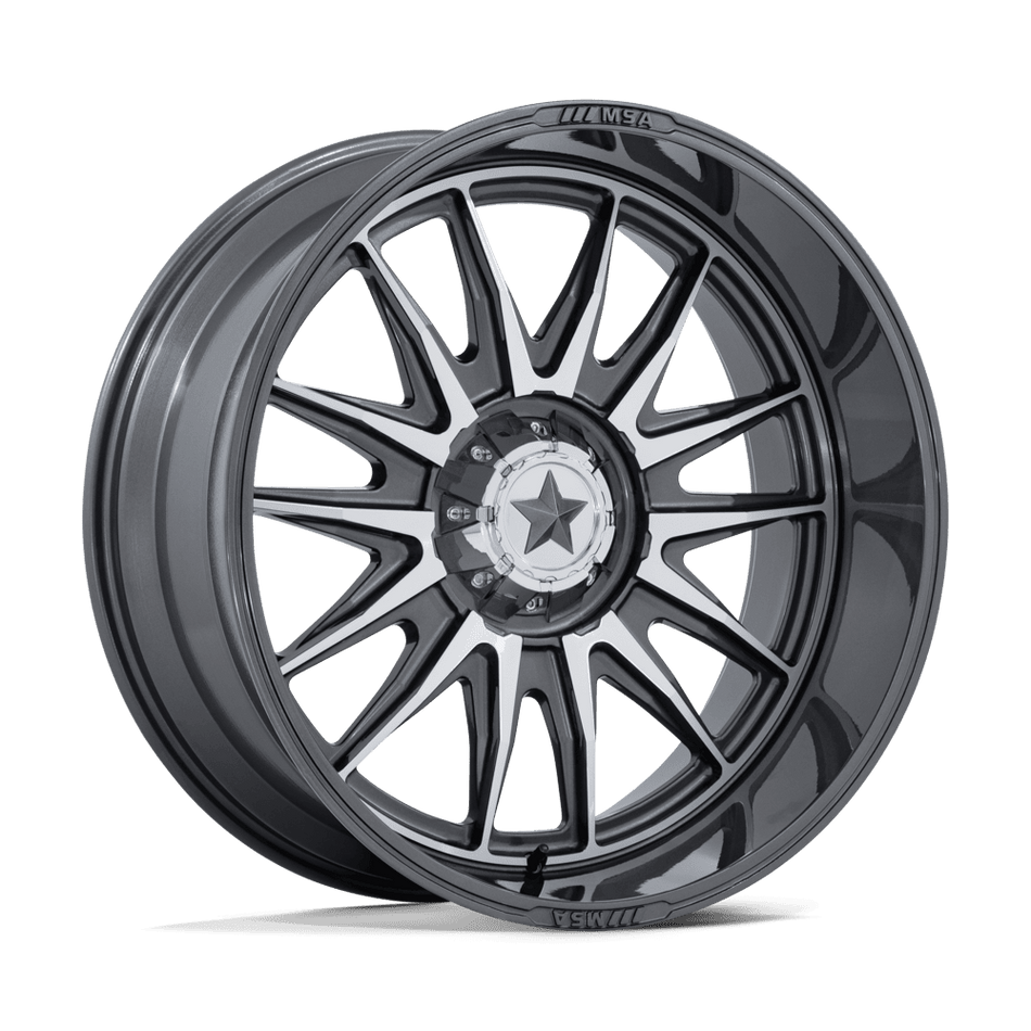 MSA Offroad Wheels Commander UTV (M55) — Platinum w/ Machined Face