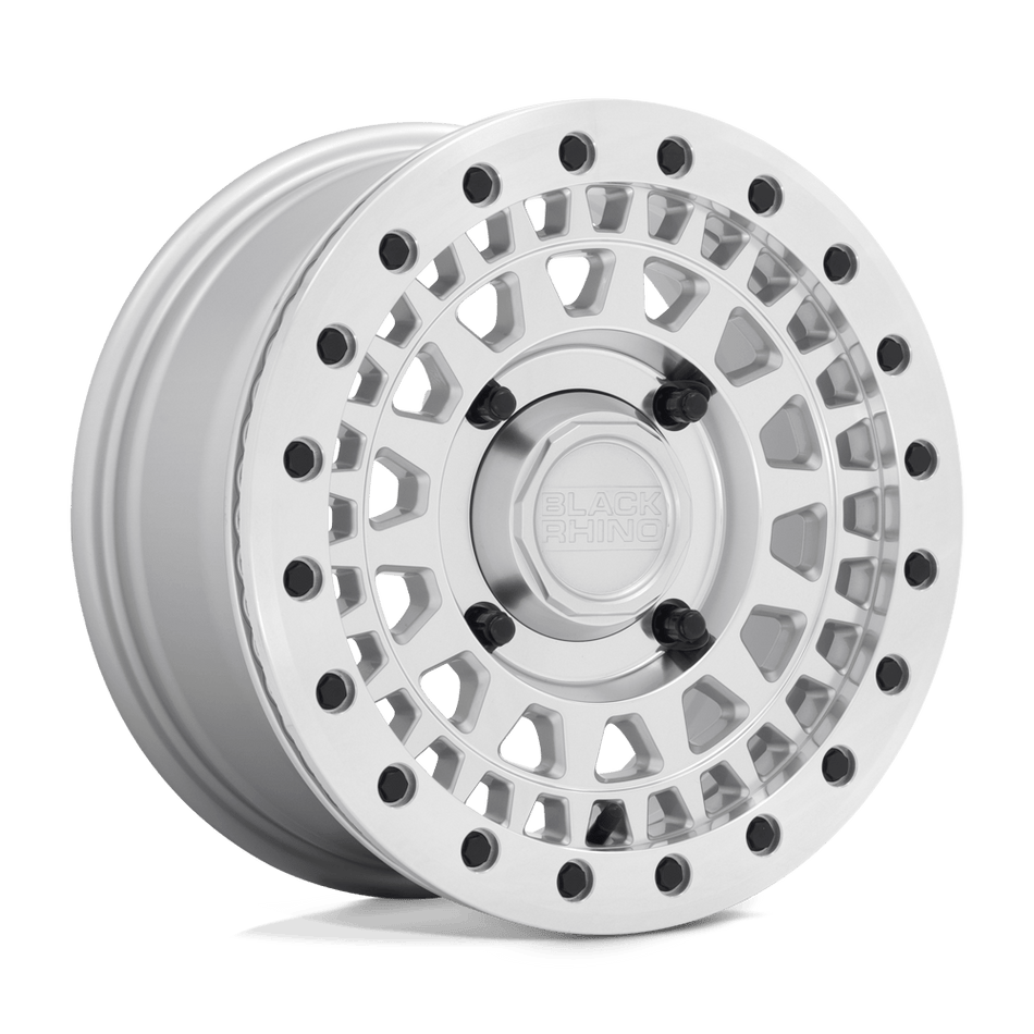 Black Rhino UTV Parker UTV Beadlock — Silver w/ Mirror Cut Face