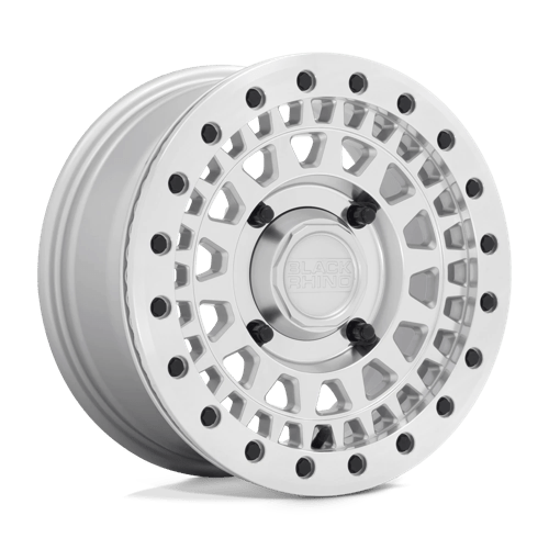 Black Rhino UTV Parker UTV Beadlock — Silver w/ Mirror Cut Face