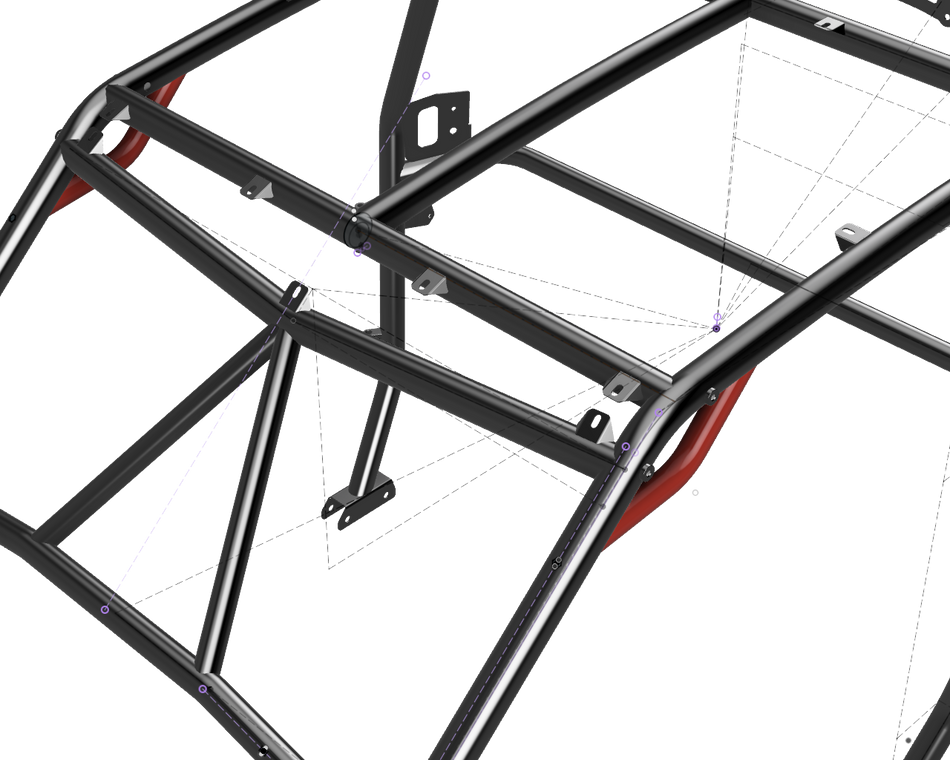 Cage Option: Front Grab Handles RZR XP (4-Seat)