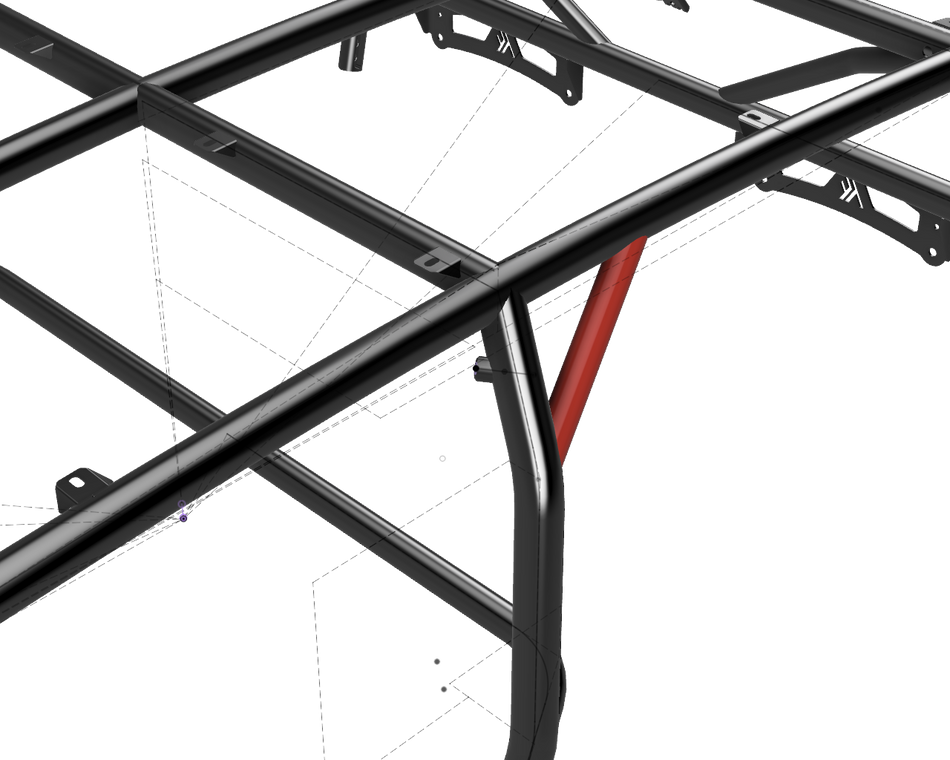 Cage Option: Rear Grab Handles RZR XP (4-Seat)